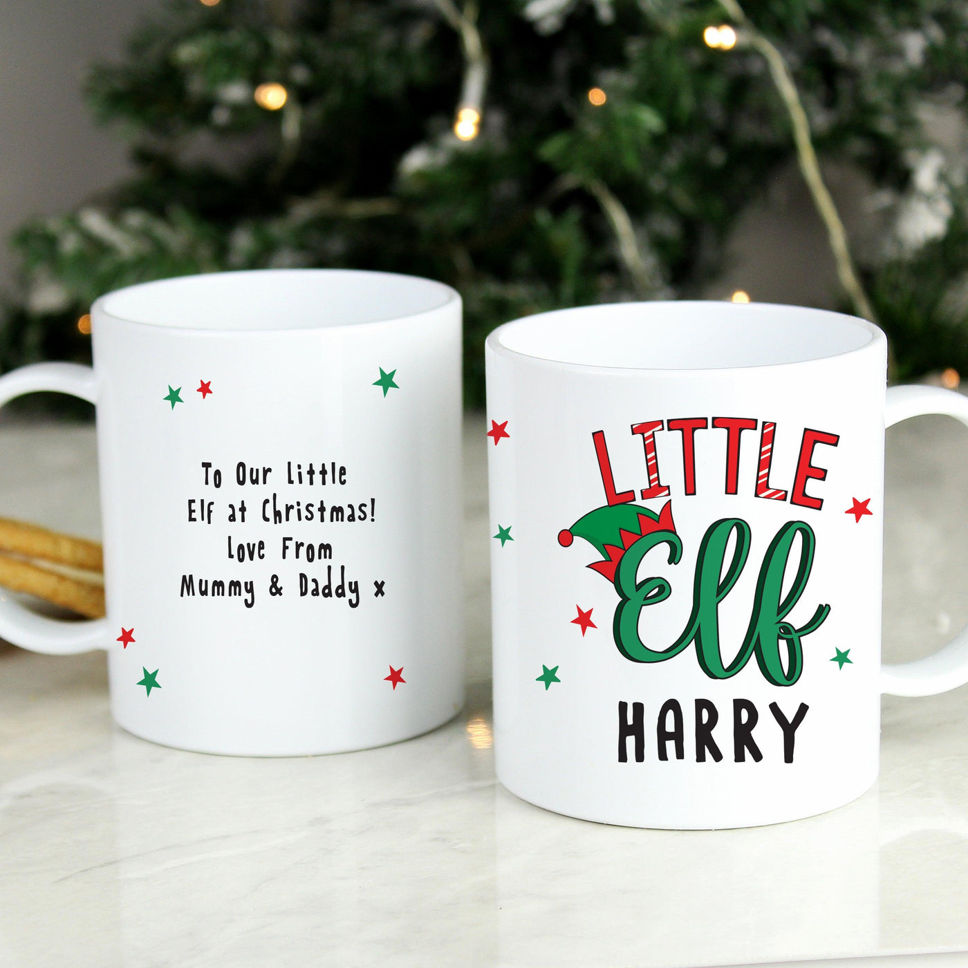 Personalised Little Elf Plastic Childrens Mug - Shop Personalised Gifts