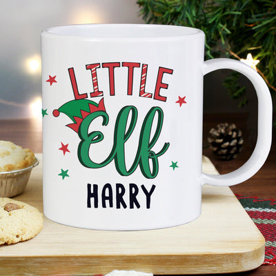 Personalised Little Elf Plastic Childrens Mug - Shop Personalised Gifts