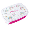 Personalised Rainbow Name Only Pink Lunch Box - Shop Personalised Gifts