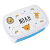 Personalised Zoo Name Only Blue Lunch Box