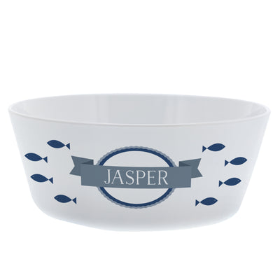 Personalised Fish Plastic Cat Bowl