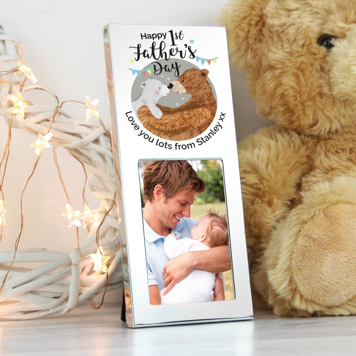 Personalised 1st Fathers Day Daddy Bear 2x3 Photo Frame - Shop Personalised Gifts