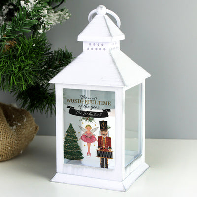 Personalised Nutcracker White Lantern - Shop Personalised Gifts