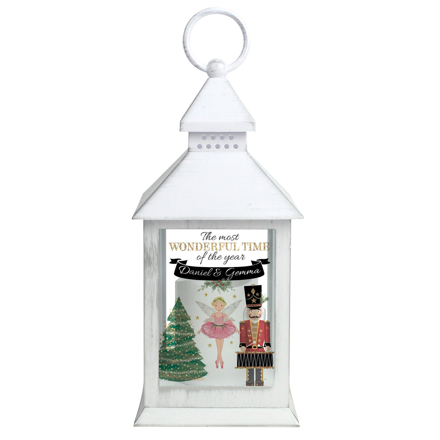 Personalised Nutcracker White Lantern - Shop Personalised Gifts