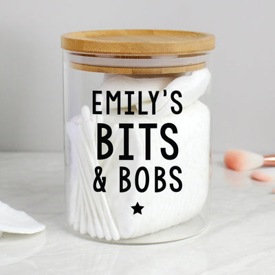 Personalised Free Text Glass Jar with Bamboo Lid - Shop Personalised Gifts