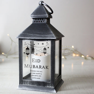 Personalised Eid Black Lantern - Shop Personalised Gifts