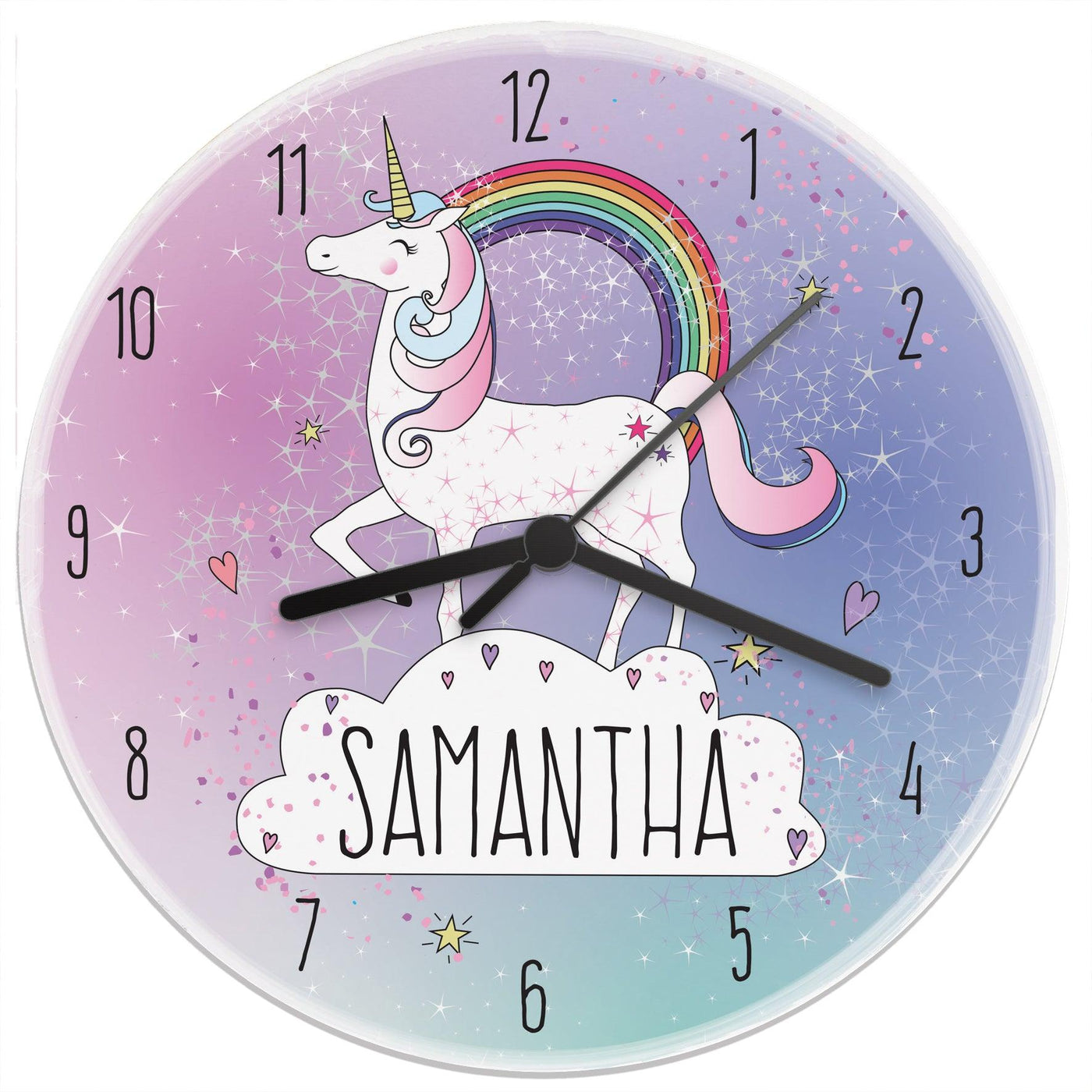 Personalised Unicorn Wooden Clock - Shop Personalised Gifts