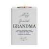 Personalised Floral White Wooden Tea light Holder - Shop Personalised Gifts