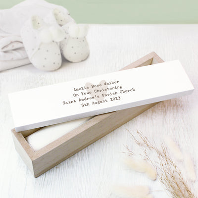 Personalised Free Text Heart Wooden Certificate Holder