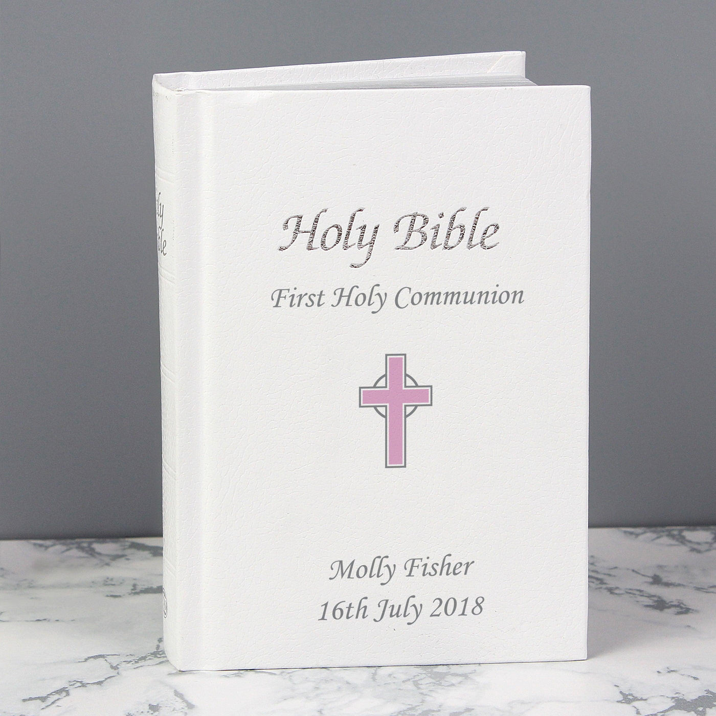 Personalised Pink Cross Bible - Shop Personalised Gifts