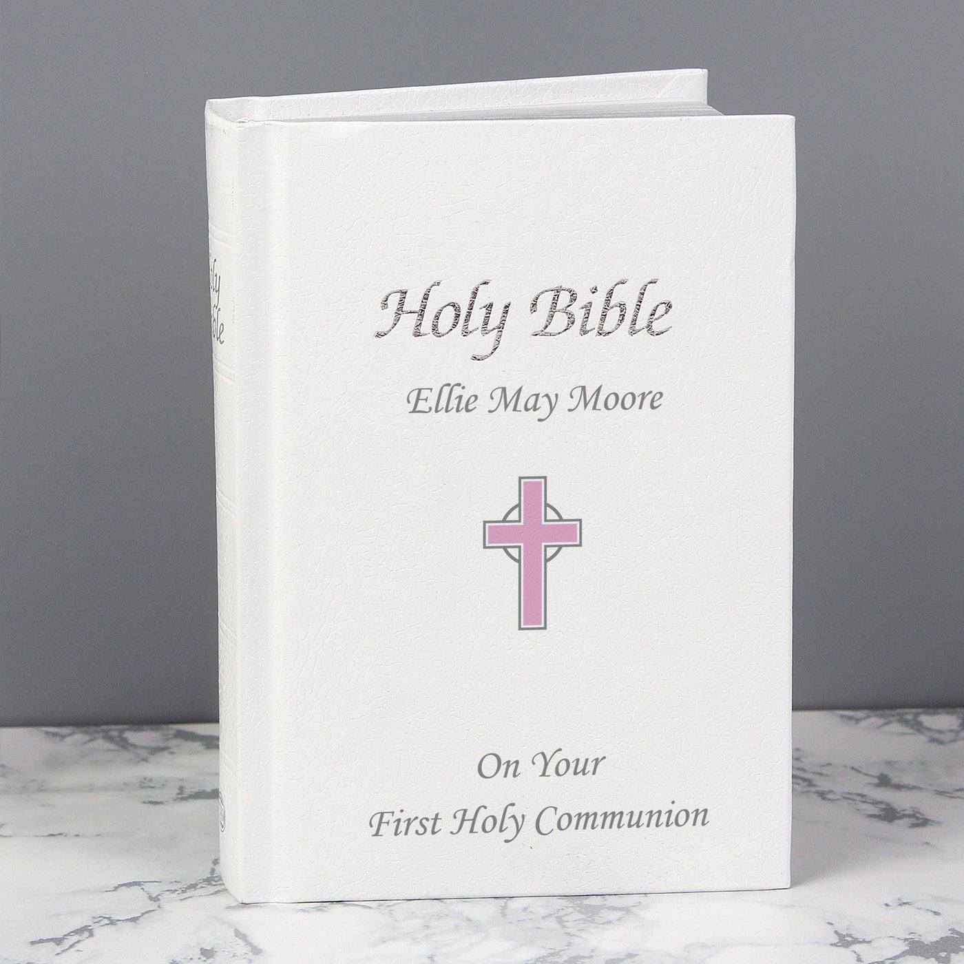 Personalised Pink Cross Bible - Shop Personalised Gifts