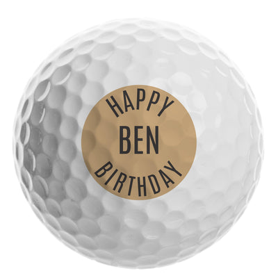 Personalised Happy Birthday Golf Ball - Shop Personalised Gifts