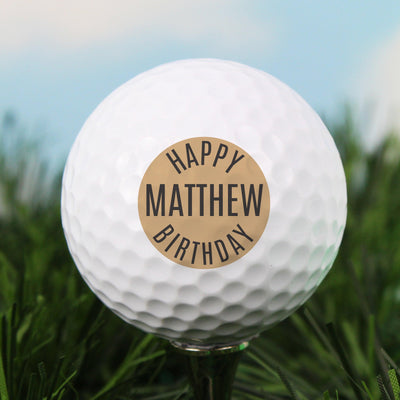 Personalised Happy Birthday Golf Ball - Shop Personalised Gifts
