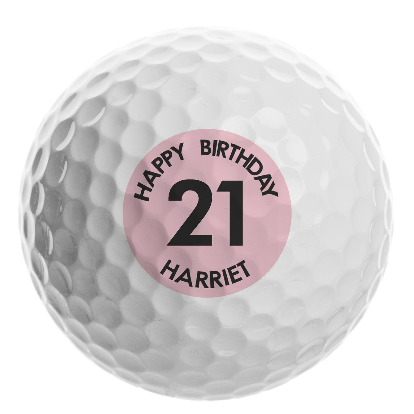 Personalised Pink Big Age Golf Ball - Shop Personalised Gifts