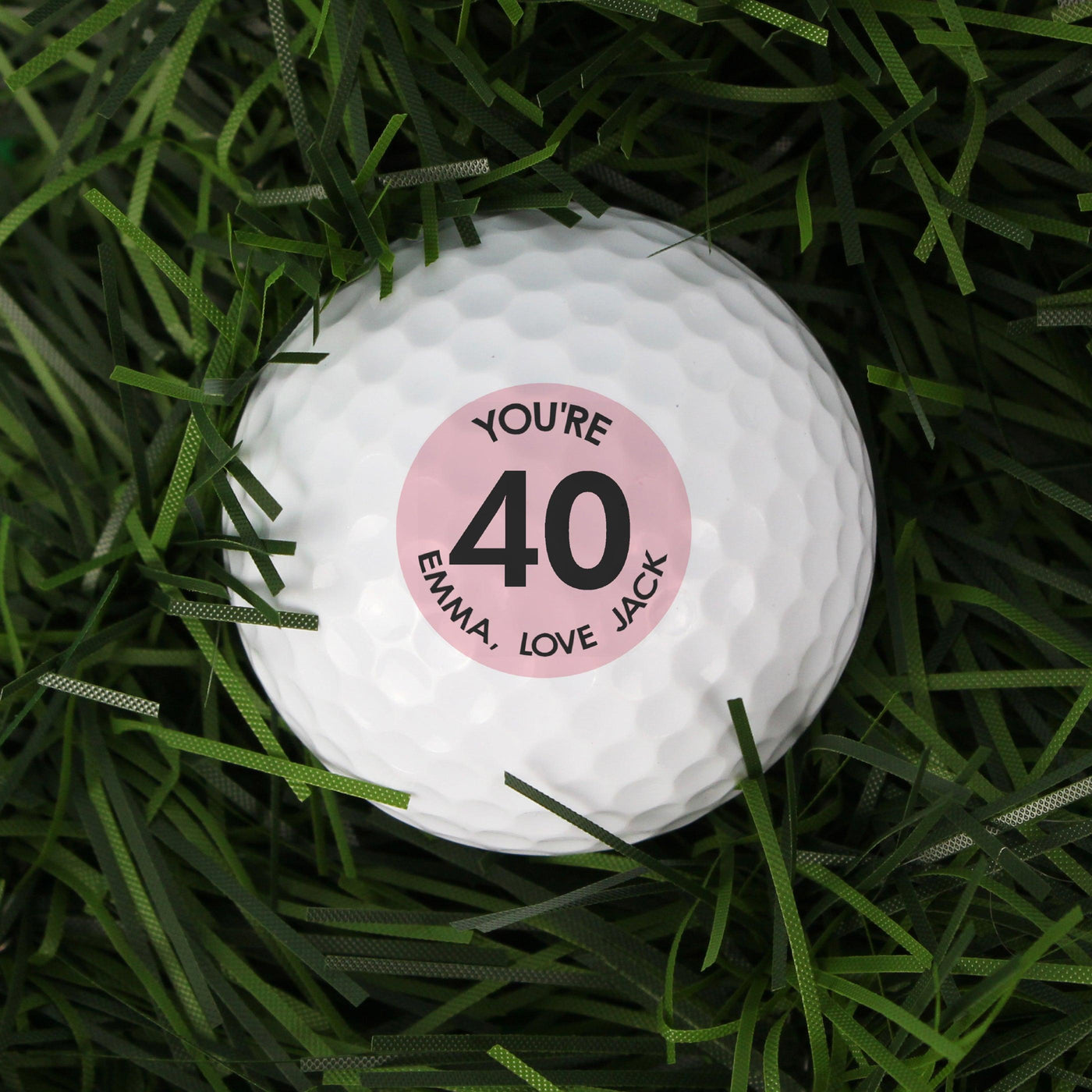 Personalised Pink Big Age Golf Ball - Shop Personalised Gifts