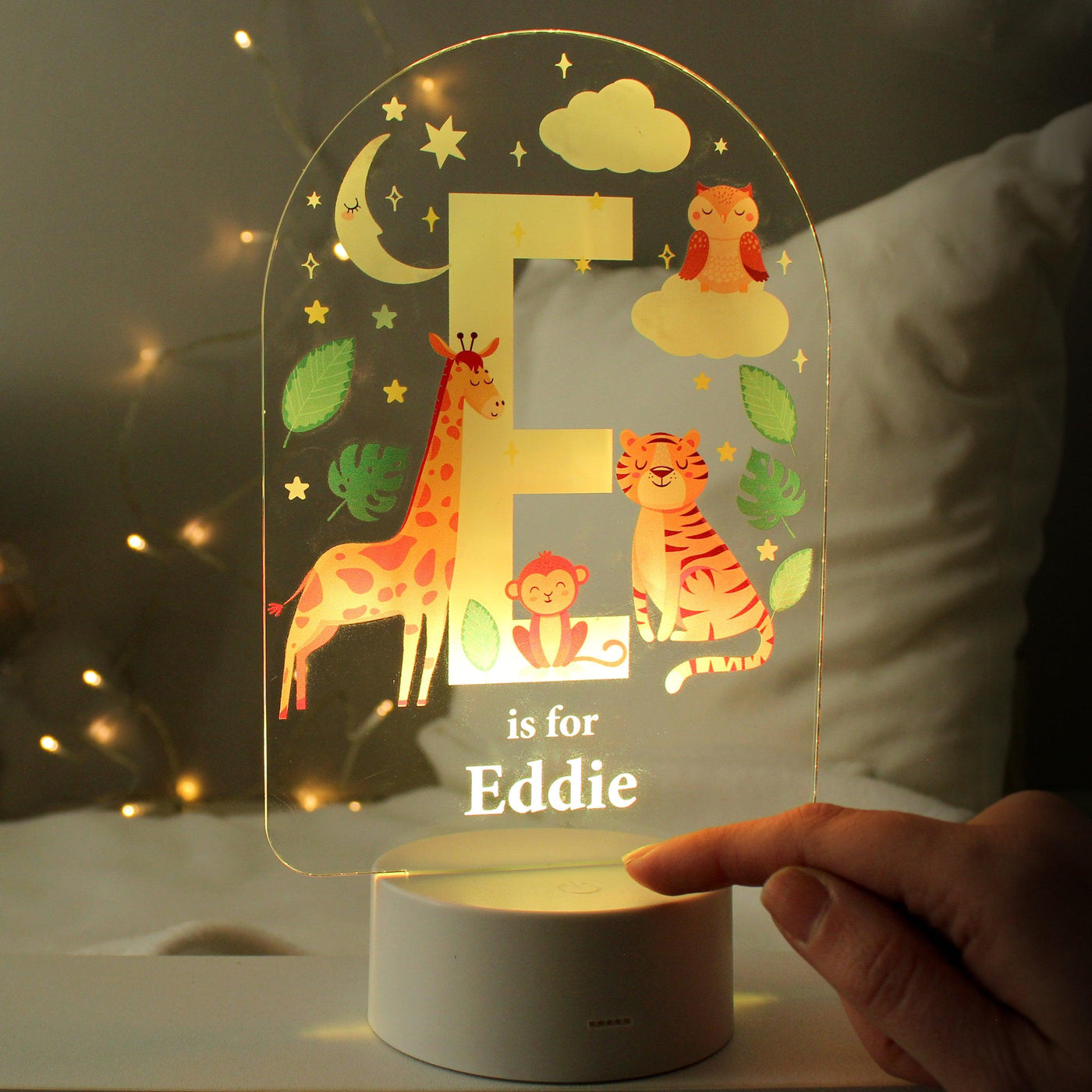 Personalised Animal Alphabet LED Colour Changing Night Light - Shop Personalised Gifts