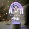 Personalised Pink Rainbow LED Colour Changing Night Light - Shop Personalised Gifts