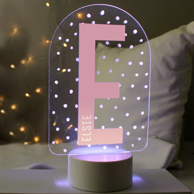 Personalised Initial LED Colour Changing Night Light - Shop Personalised Gifts