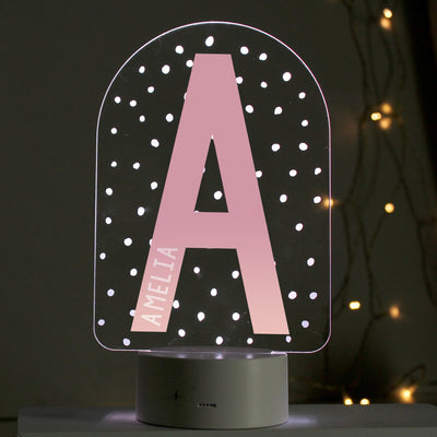 Personalised Initial LED Colour Changing Night Light - Shop Personalised Gifts