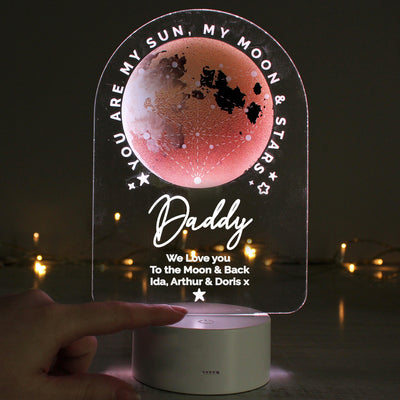 Personalised Sun Moon & Stars LED Colour Changing Night Light - Shop Personalised Gifts