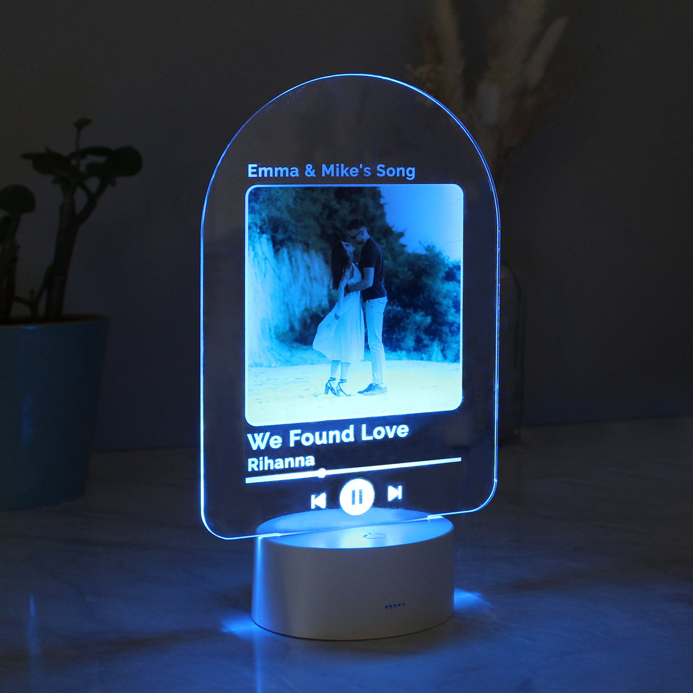 Personalised Any Song LED Photo Upload Colour Changing Light