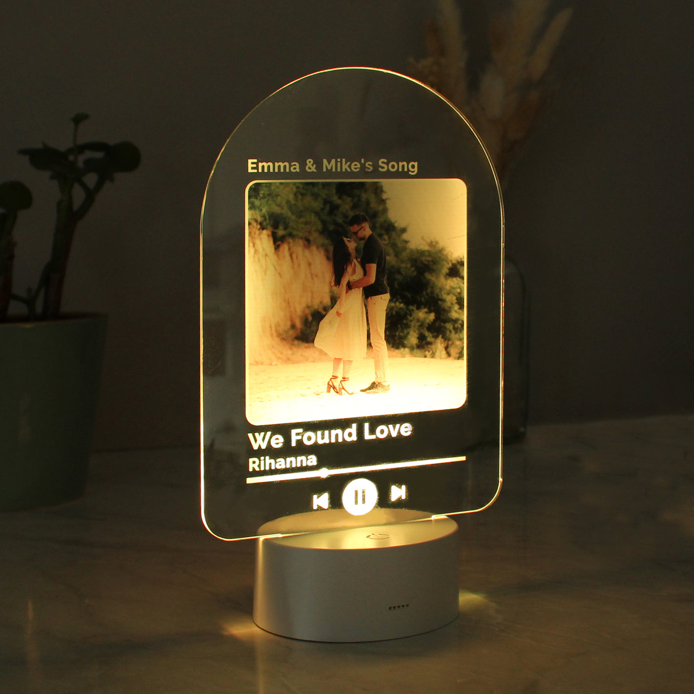Personalised Any Song LED Photo Upload Colour Changing Light