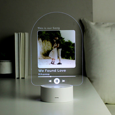 Personalised Any Song LED Photo Upload Colour Changing Light