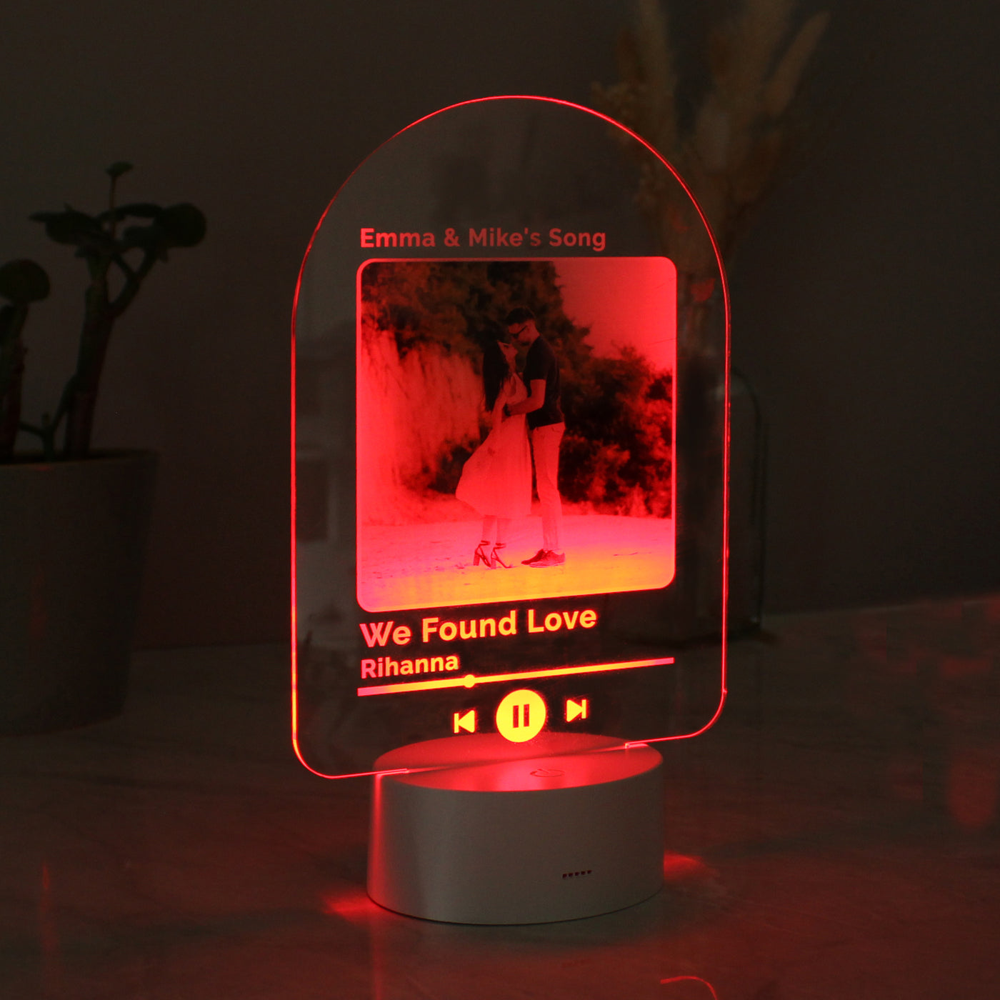 Personalised Any Song LED Photo Upload Colour Changing Light