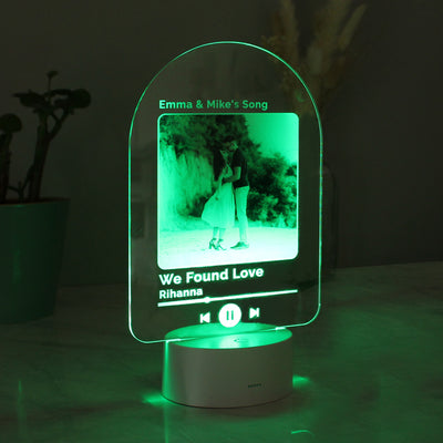 Personalised Any Song LED Photo Upload Colour Changing Light