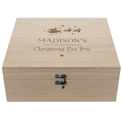 Personalised Large Wooden Christmas Eve Box - Shop Personalised Gifts