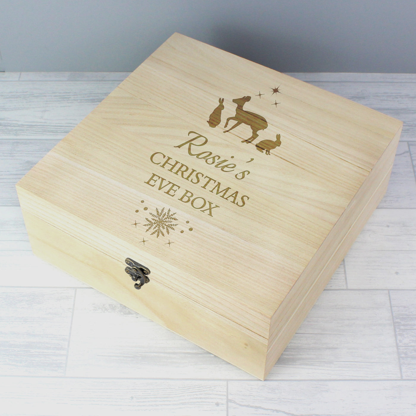 Personalised Christmas Large Wooden Keepsake Christmas Eve Box - Shop Personalised Gifts