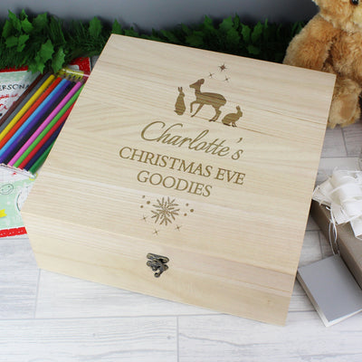 Personalised Christmas Large Wooden Keepsake Christmas Eve Box - Shop Personalised Gifts