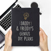 Personalised Light Bulb Black Hardback A5 Notebook - Shop Personalised Gifts
