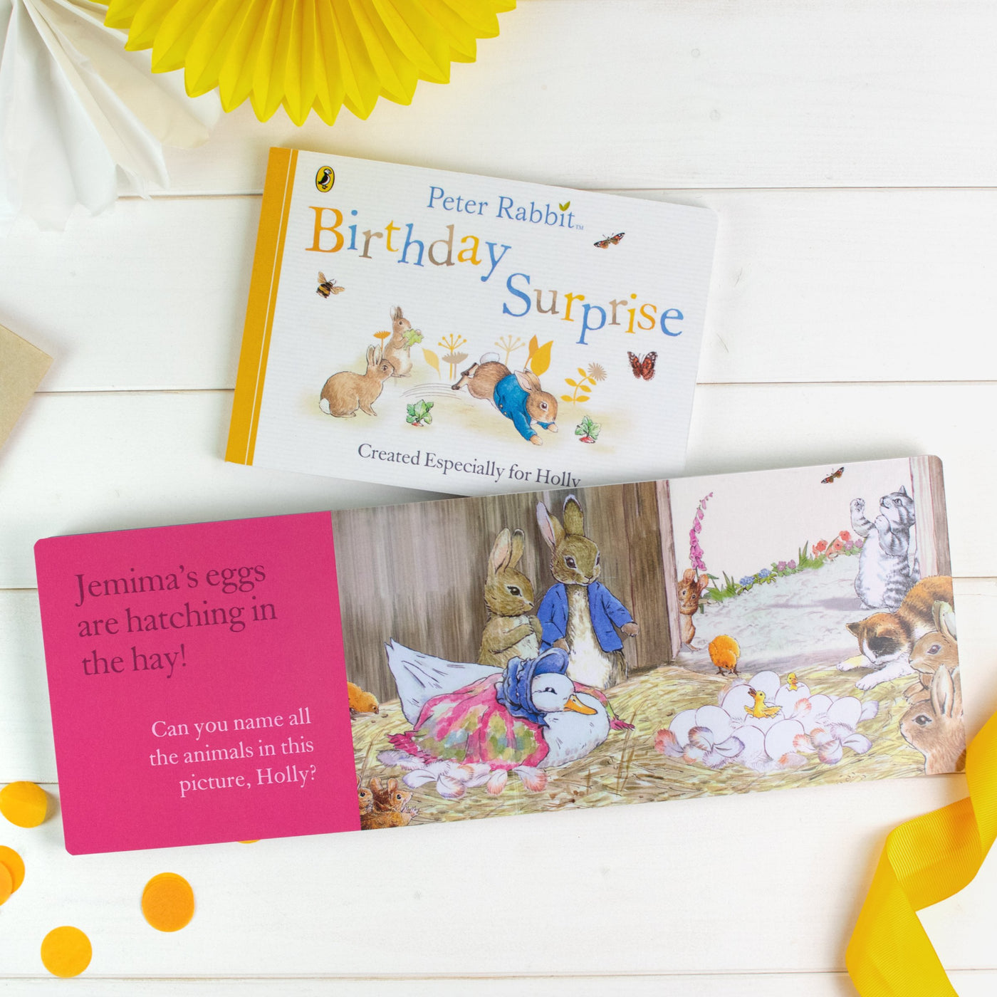 Personalised Peter Rabbit 'Birthday Surprise' Board Book - Shop Personalised Gifts