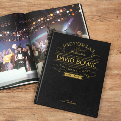 David Bowie Pictorial Edition Newspaper Book - Shop Personalised Gifts