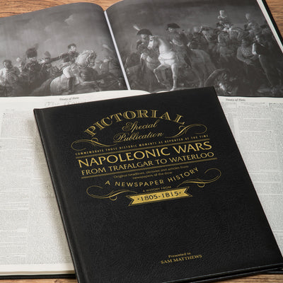 Napoleonic Wars Pictorial Edition Newspaper Book - Shop Personalised Gifts