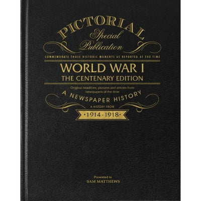 WW1 Pictorial Edition Personalised  Newspaper Book - Shop Personalised Gifts