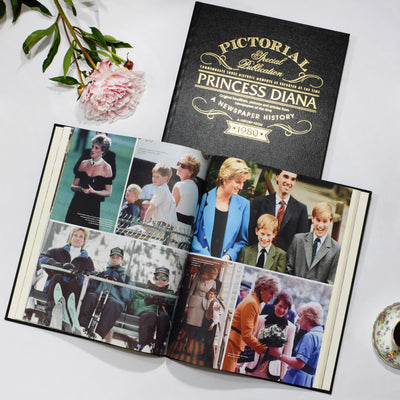 Princess Diana Pictorial Edition Newspaper Book - Shop Personalised Gifts