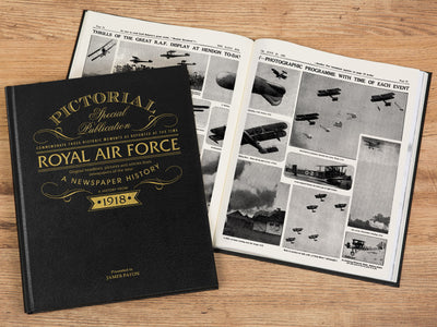 100 Years of the RAF Pictorial Personalised Newspaper book - Shop Personalised Gifts