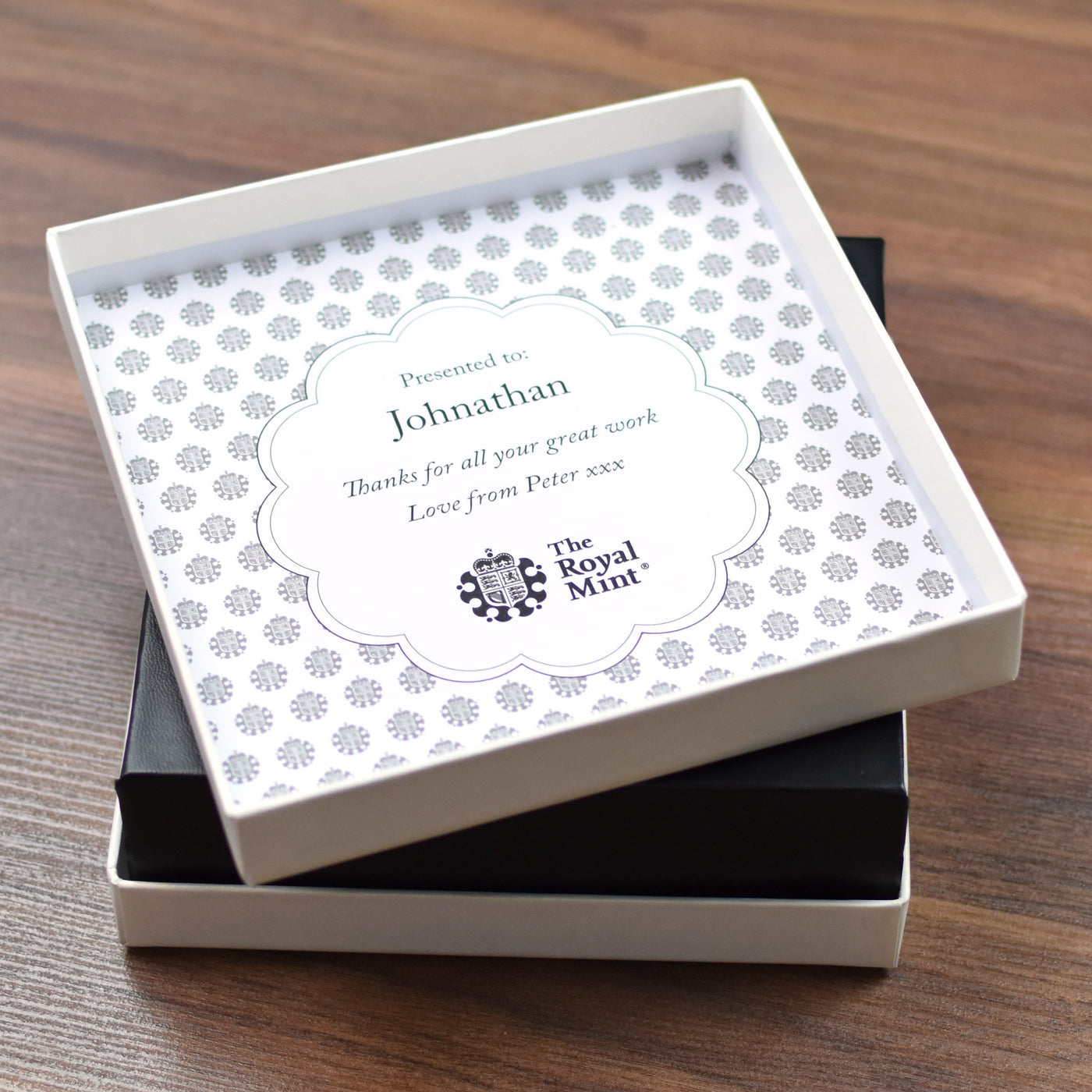 Silver Proof Royal Mint Paddington 50p in a deluxe personalised gift box - Shop Personalised Gifts