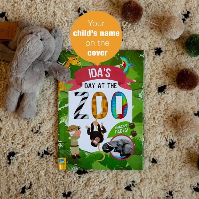 Day At The Zoo Personalised Book and Plush Toy Gift Set - Shop Personalised Gifts