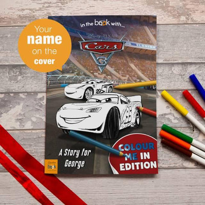 Personalised Cars 3 Colouring Storybook - Shop Personalised Gifts