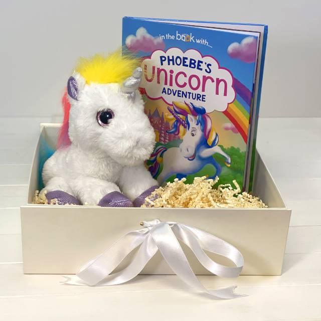 Soft Toy and Unicorn Adventure Book Gift Set - Shop Personalised Gifts