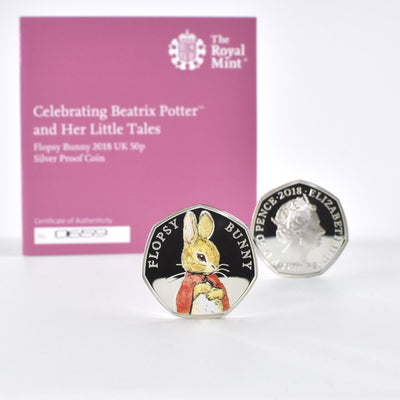 Flopsy Bunny Royal Mint Silver Proof Coin & Book Set - Shop Personalised Gifts