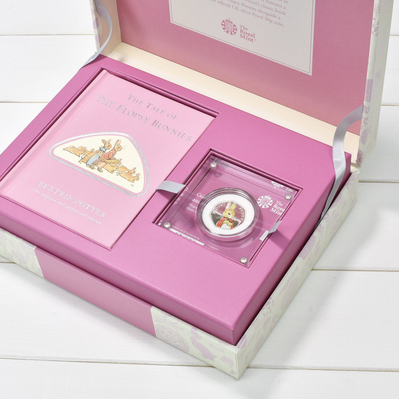 Flopsy Bunny Royal Mint Silver Proof Coin & Book Set - Shop Personalised Gifts