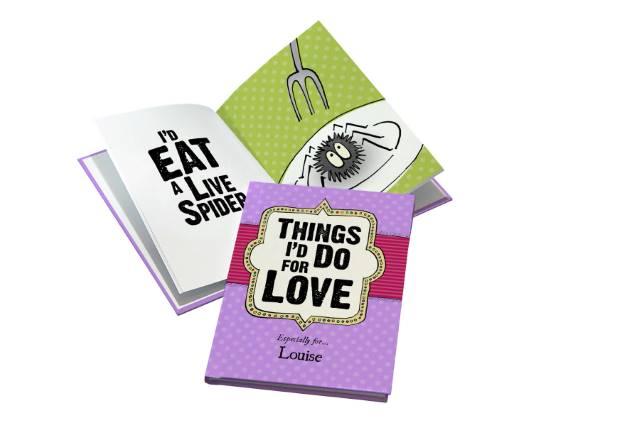 Things I'd Do for Love Personalised Hardback Book - Shop Personalised Gifts