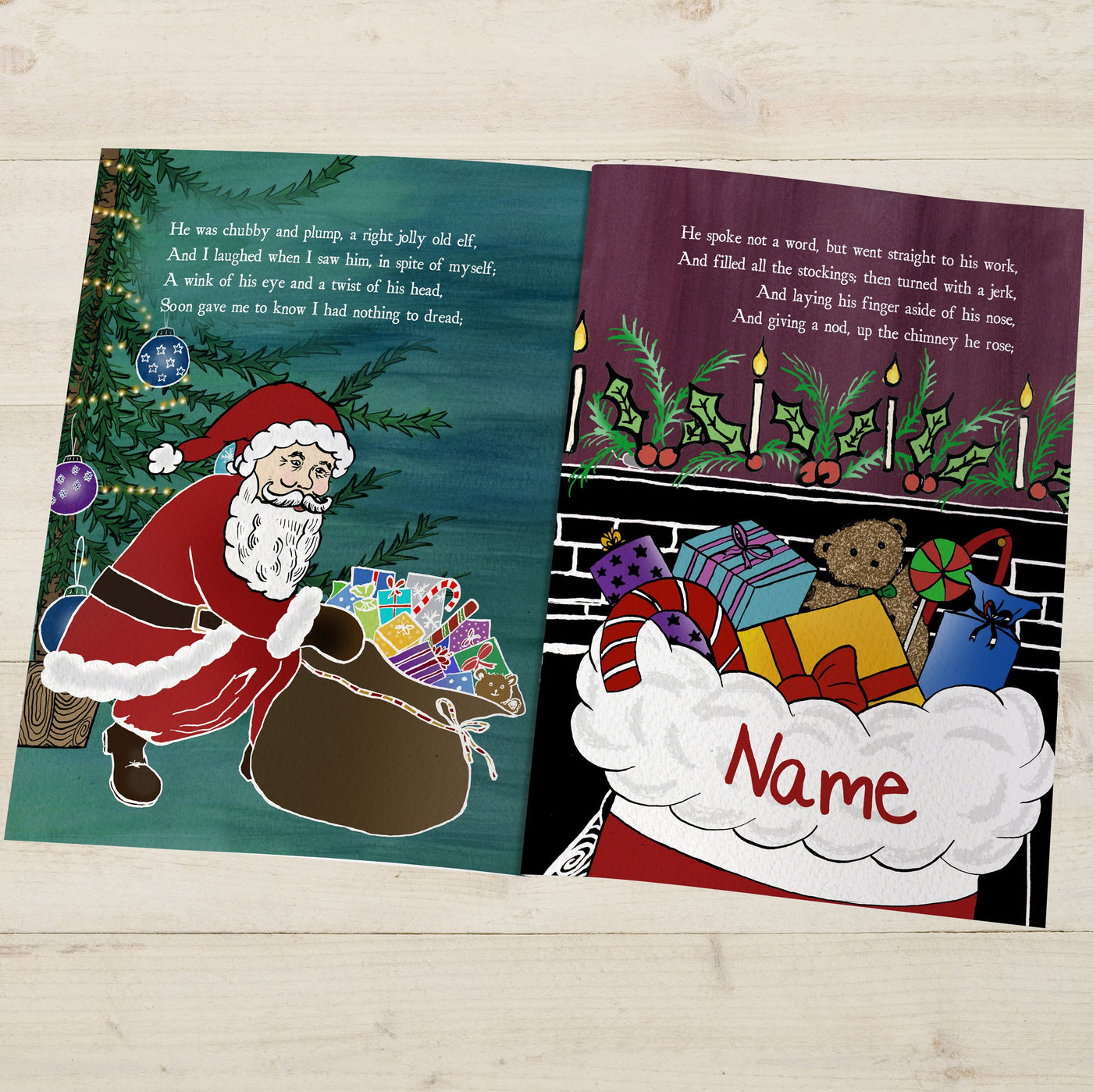 Twas the Night Before Christmas Personalised Book - Shop Personalised Gifts