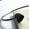 Two Hearts Stainless Steel Silver Bangle - Non Personalised - Shop Personalised Gifts