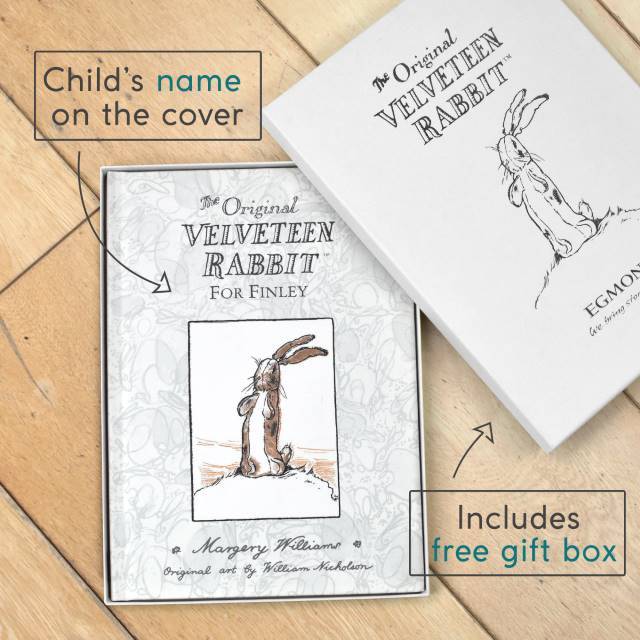 Personalised Velveteen Easter Rabbit First Edition Book - Shop Personalised Gifts