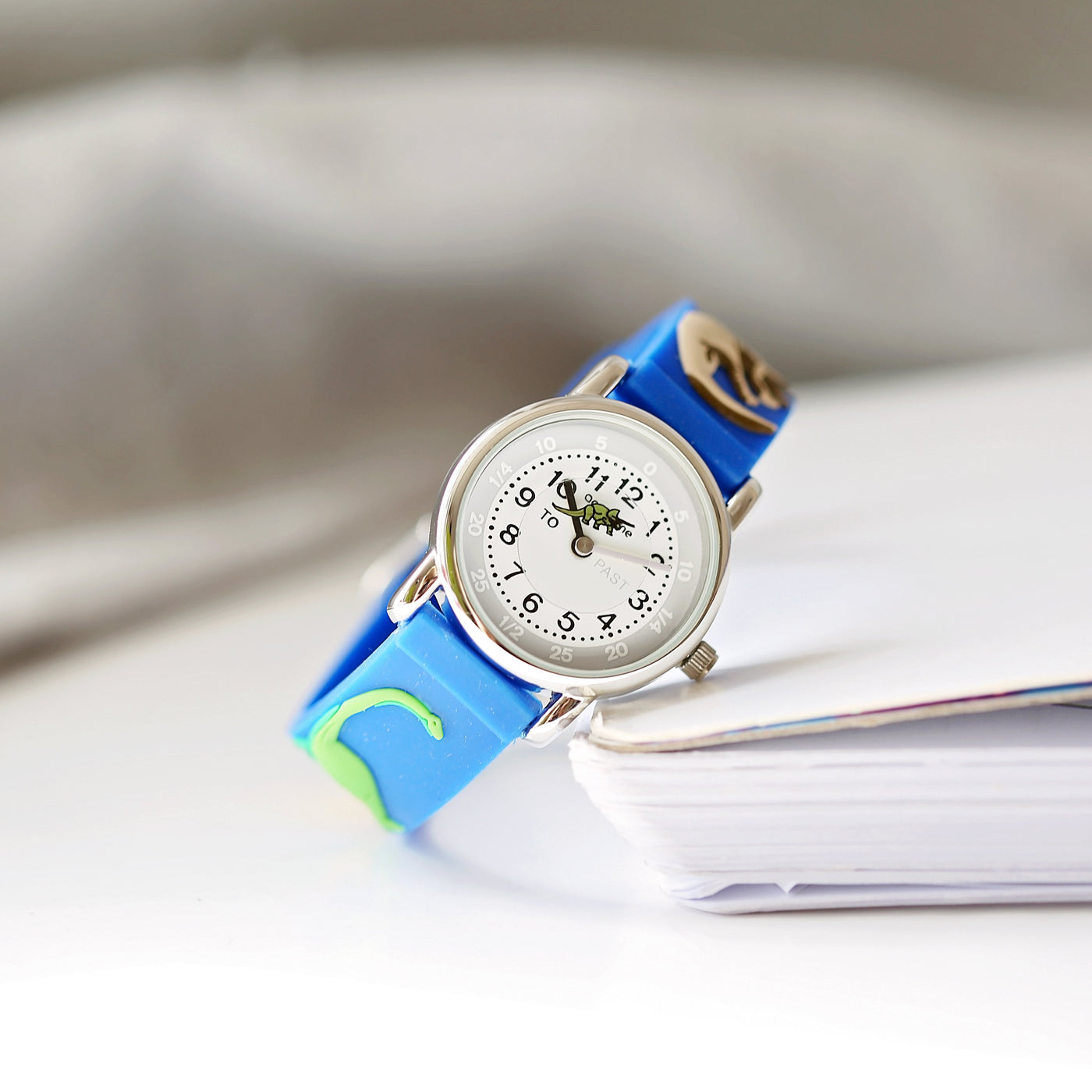 Kids Personalised 3D Dinosaur Watch - Blue - Shop Personalised Gifts